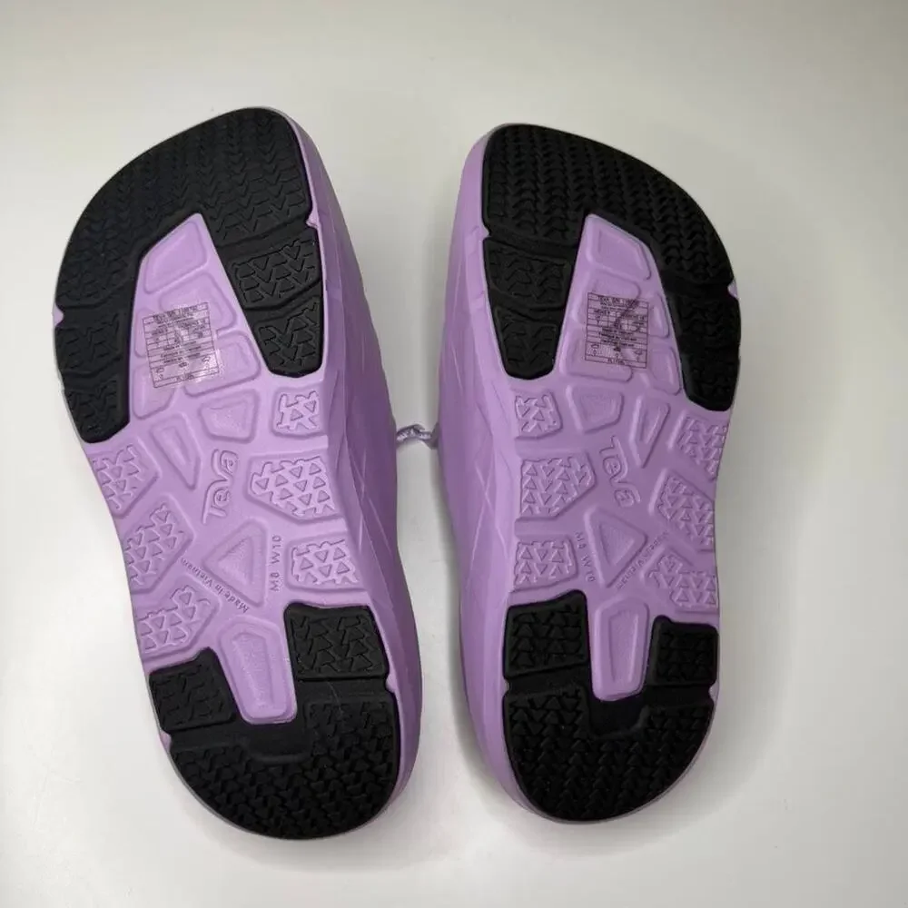 Teva Ultra Comf Apretrail Slides Lavender Purple Recovery Sandals Women’s NWT